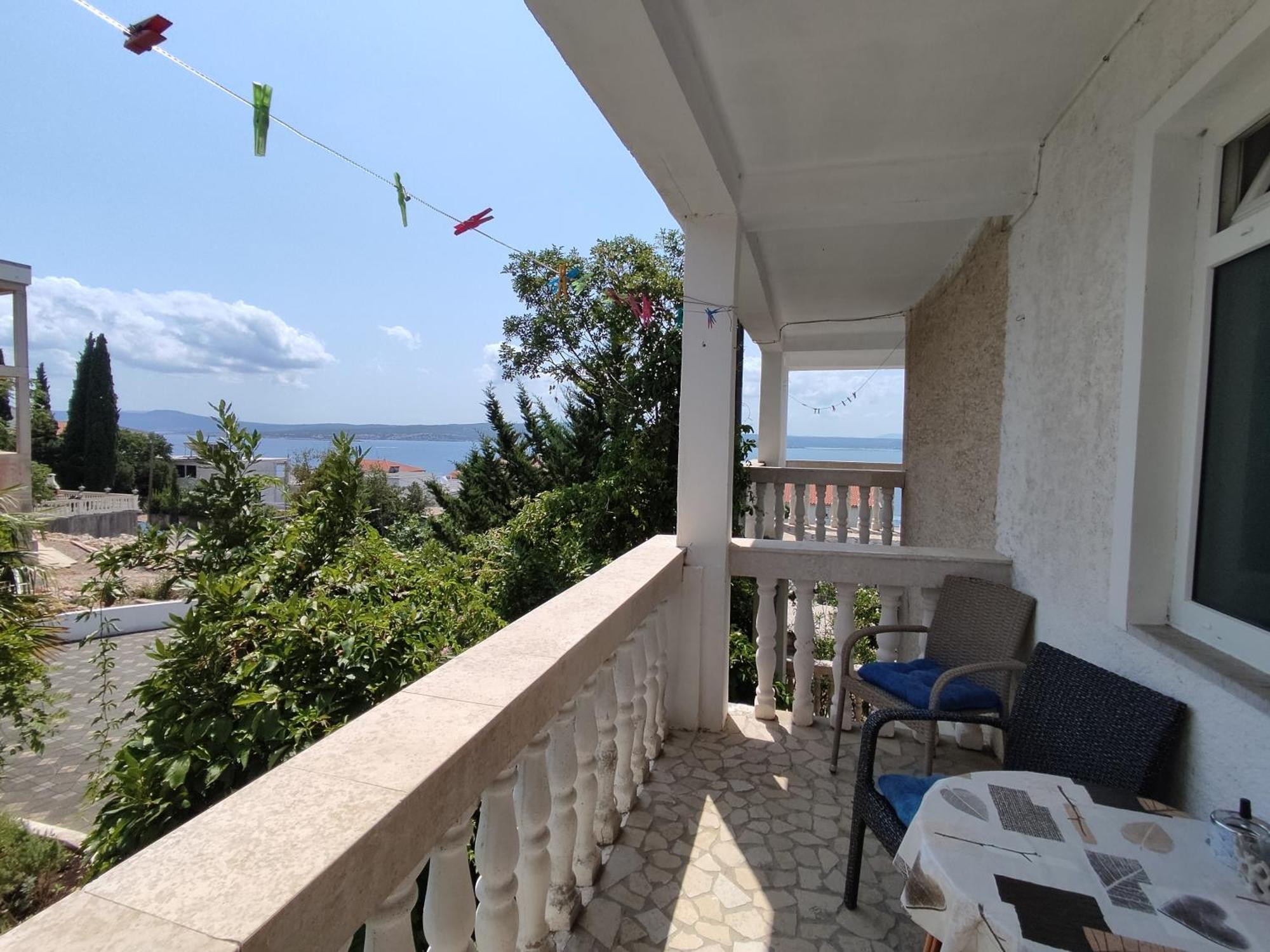 Panorama View Close Sandy Beach 100M To Talasoterapija, Crikvenica Exteriör bild