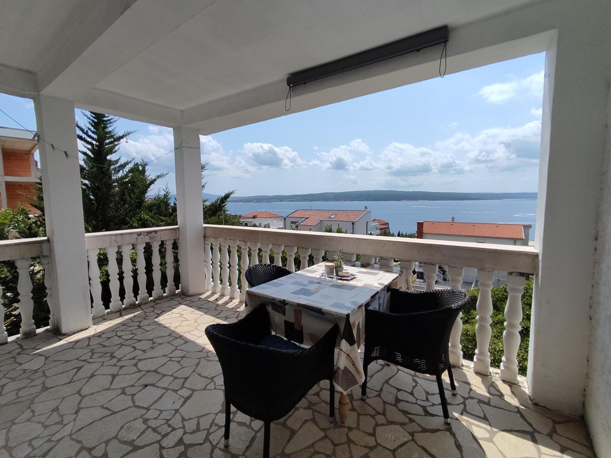 Panorama View Close Sandy Beach 100M To Talasoterapija, Crikvenica Exteriör bild