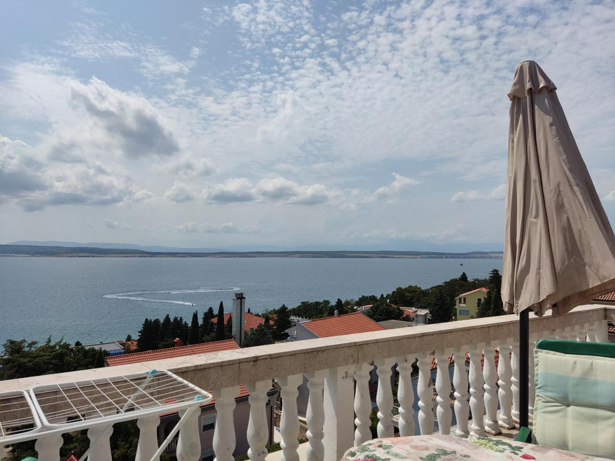 Panorama View Close Sandy Beach 100M To Talasoterapija, Crikvenica Exteriör bild